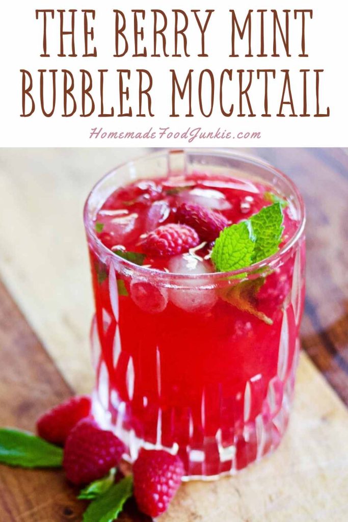 Easy Berry Mint Bubbler Mocktail Recipe 23 the berry mint bubbler mocktail