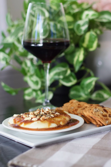 whipped brie with wine