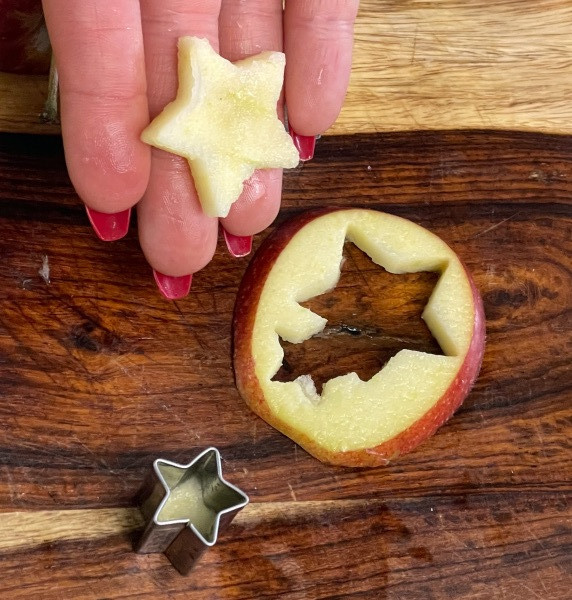 apple star cut outs