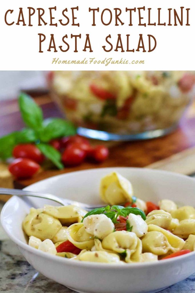 caprese tortellini pasta salad