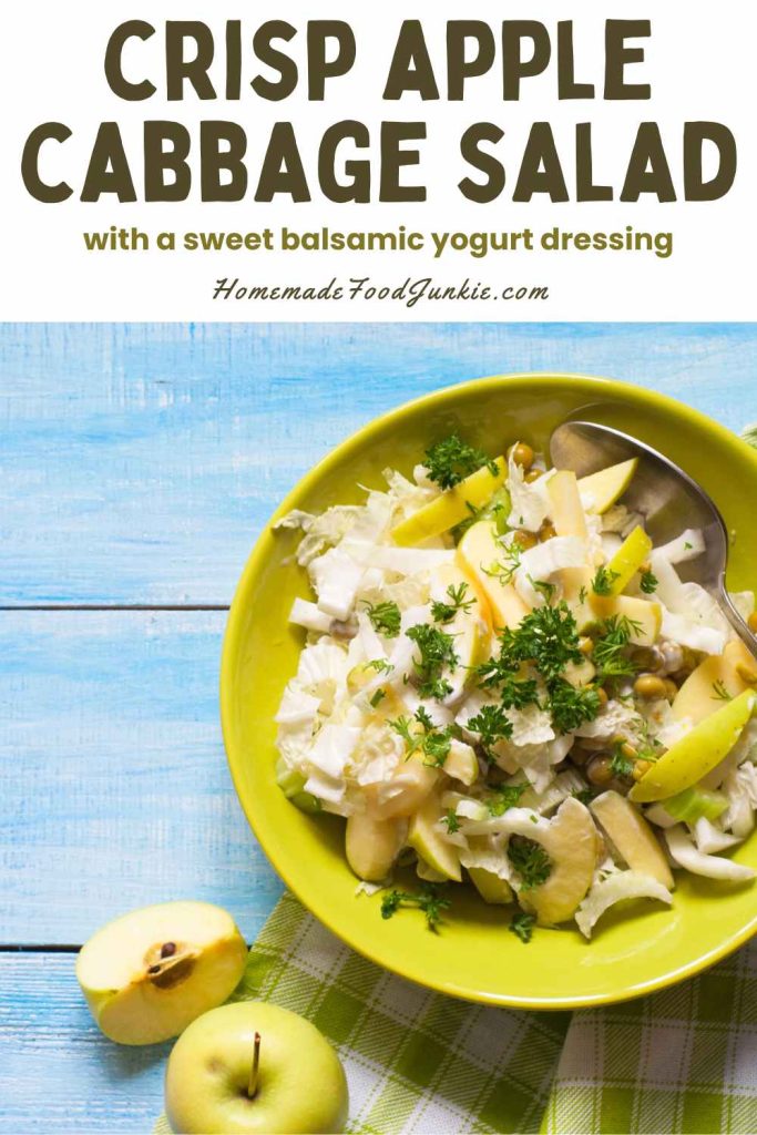 crisp apple cabbage salad