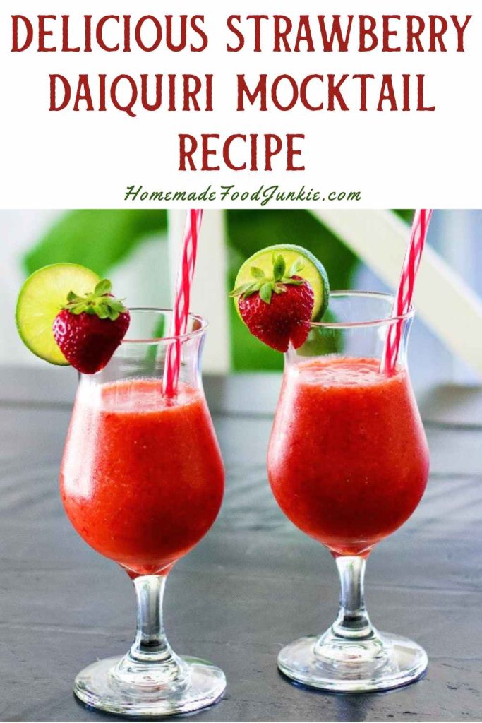 delicious strawberry daiquiri mocktail recipe