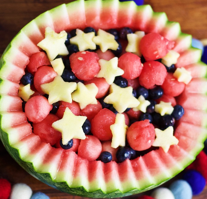 fruit bowl recipe top view