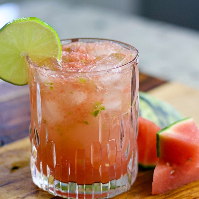 watermelon Jalapeno mocktail