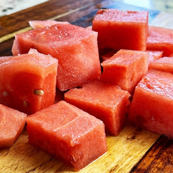 chunks of watermelon
