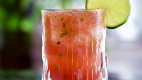 watermelon Jalapeno mocktail