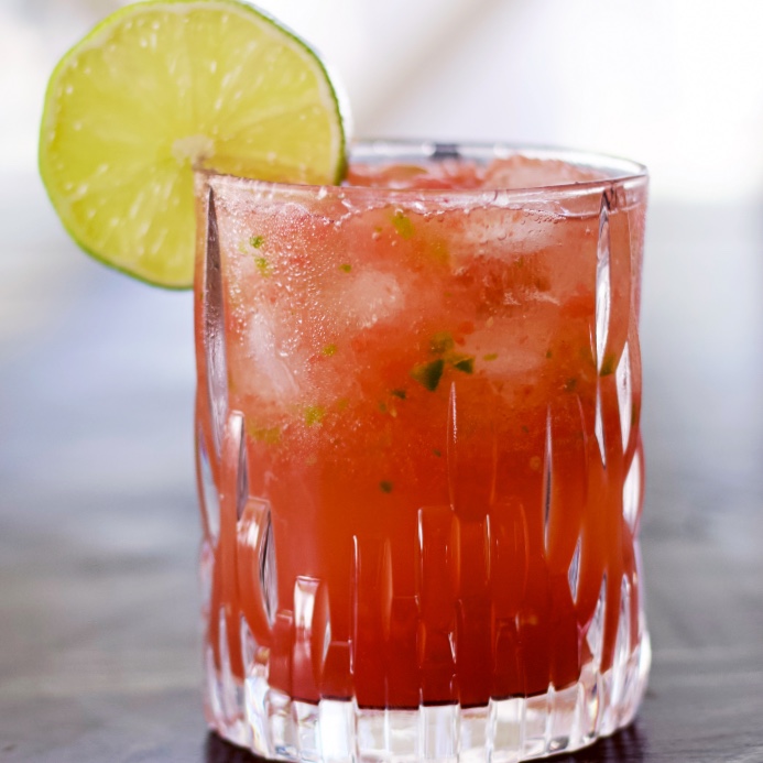 watermelon Jalapeno mocktail