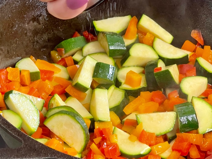 cooking vegetable