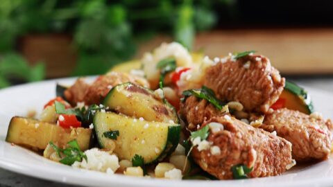 garlic butter chicken dinner
