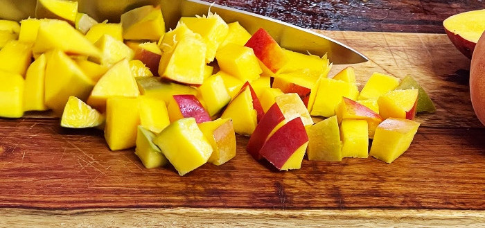 chopped fruits