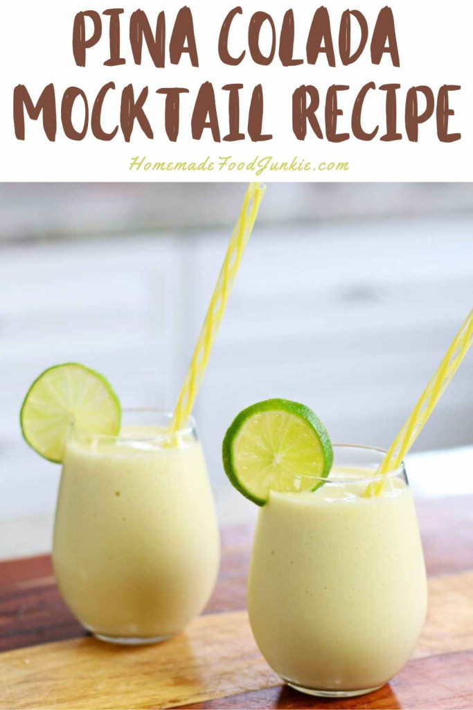 pina colada mocktail recipe
