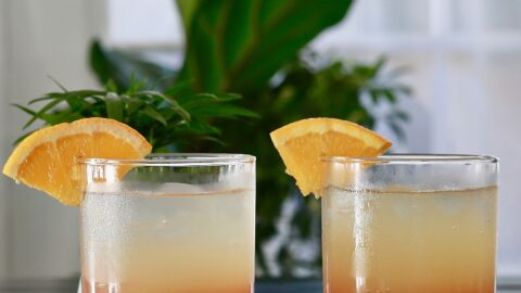 sunset mocktail