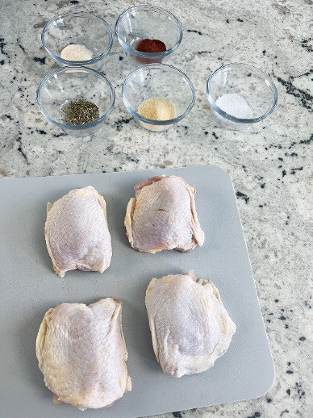 chicken thighs and spices