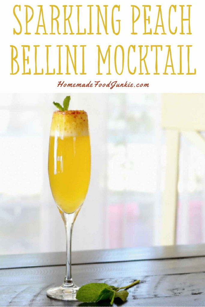 peach bellini mocktail 1