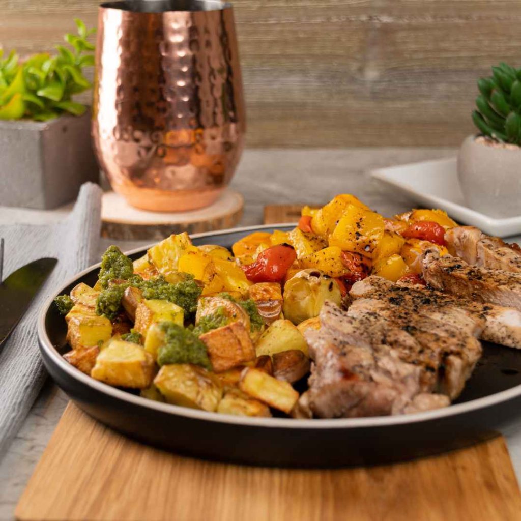 sheet pan pork chops 1