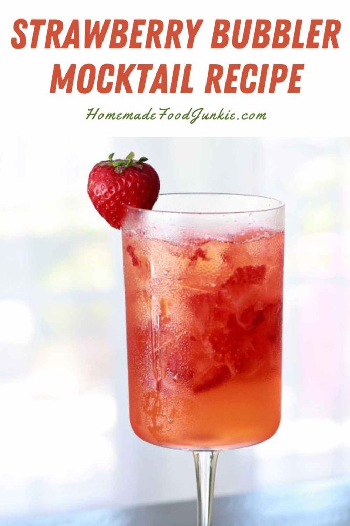 strawberry bubbler mocktail recipe