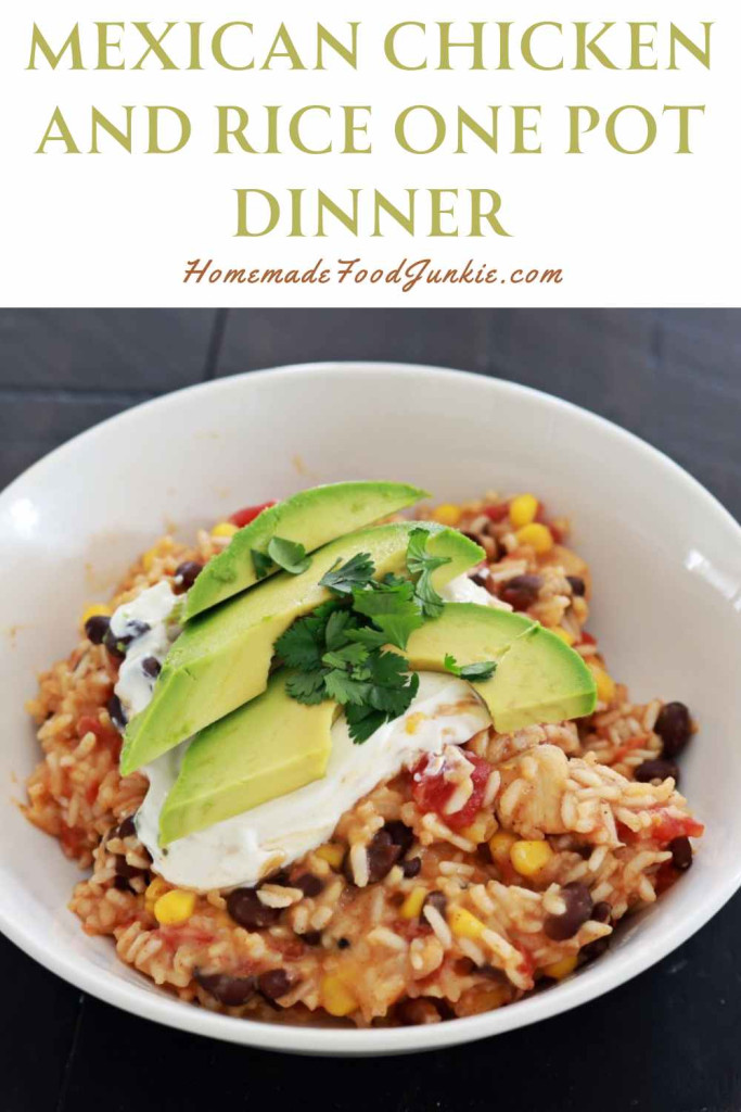 Mexican Chicken and Rice One Pot Dinner
