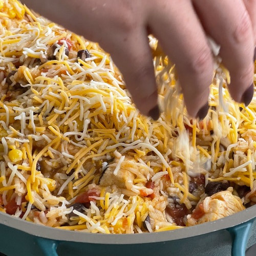 add in corn and cheese