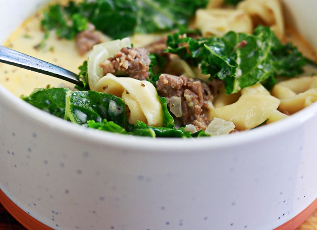 creamy tortelini soup