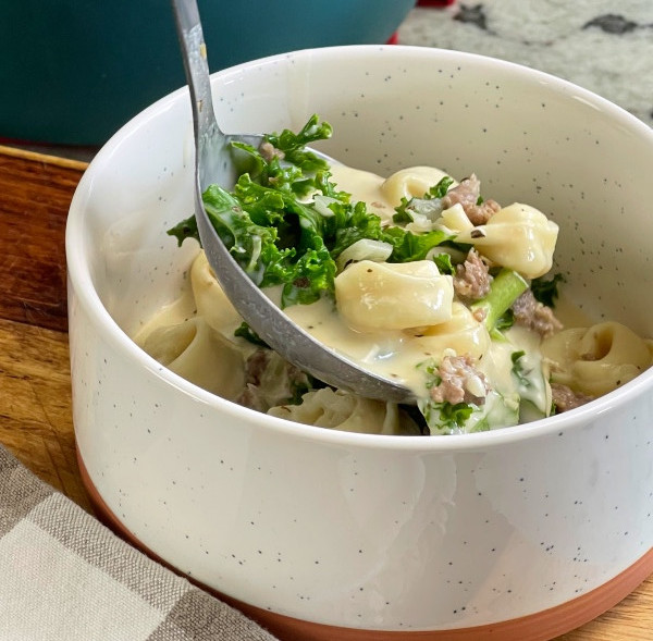 creamy tortellini soup