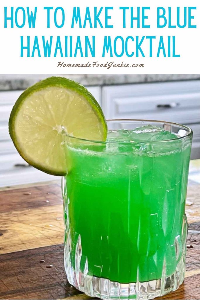 how to make the blue hawaiian mocktail