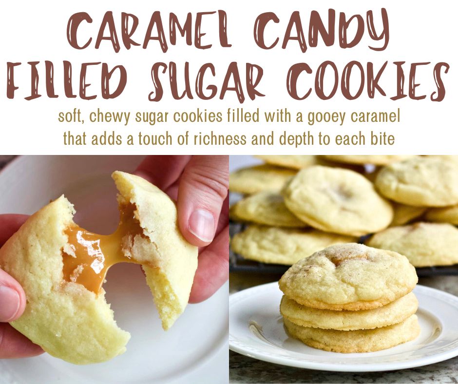 fb post caramel filled sugar cookies
