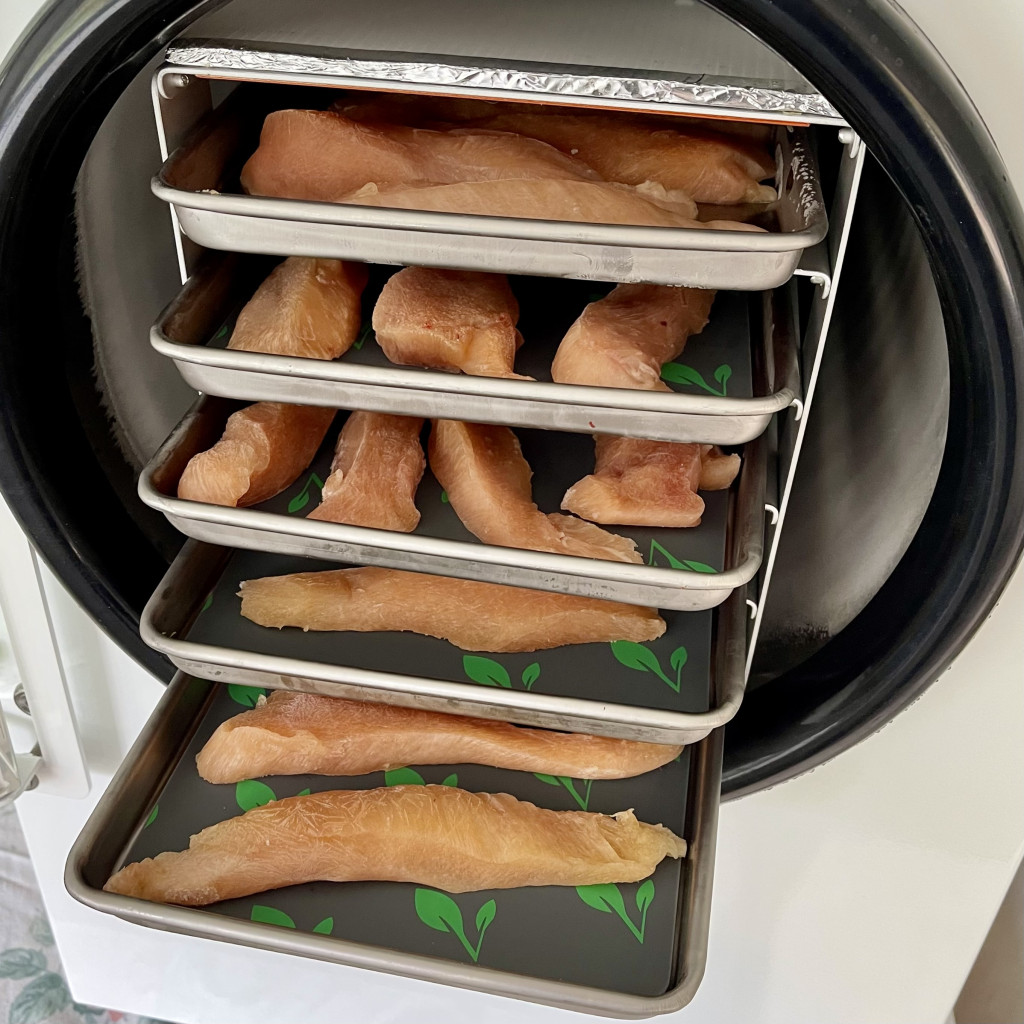 freeze drying chicken
