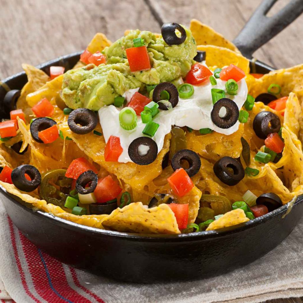Vegetarian Super Nachos 4 vegetarian nachos 3