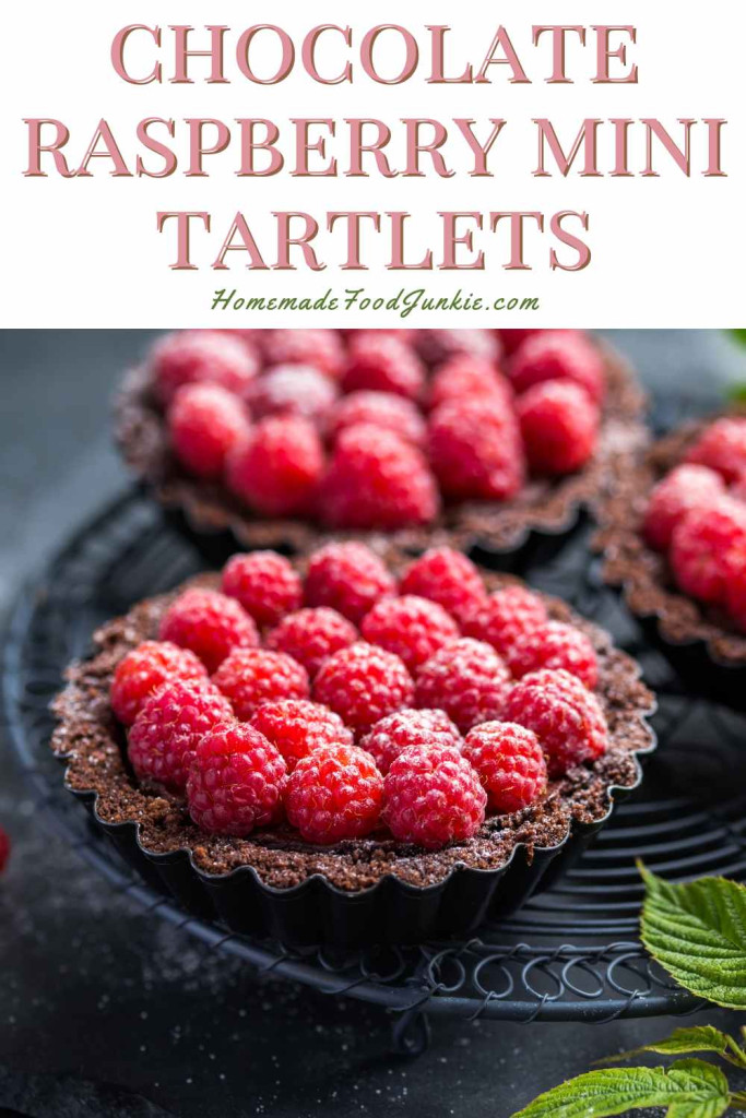 chocolate raspberry mini tartlets