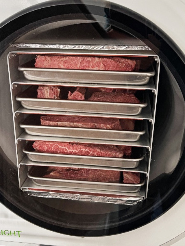 freeze drying beef steaks