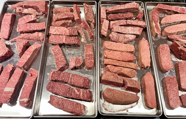 freeze dried beef steaks