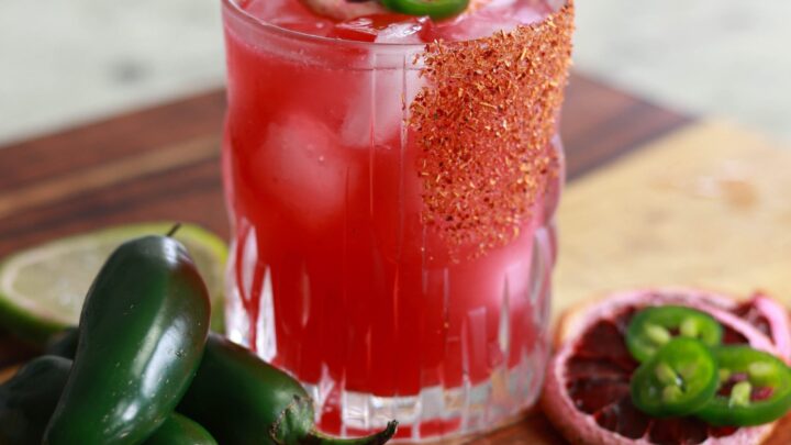 spicy blood orange margarita