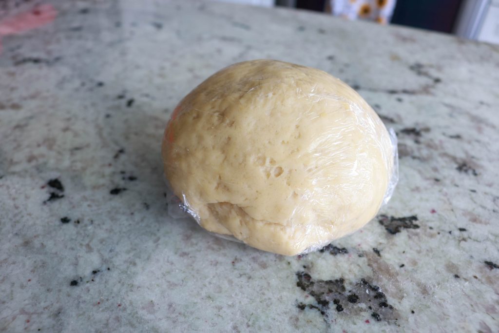 sourdough ravioli dough resting