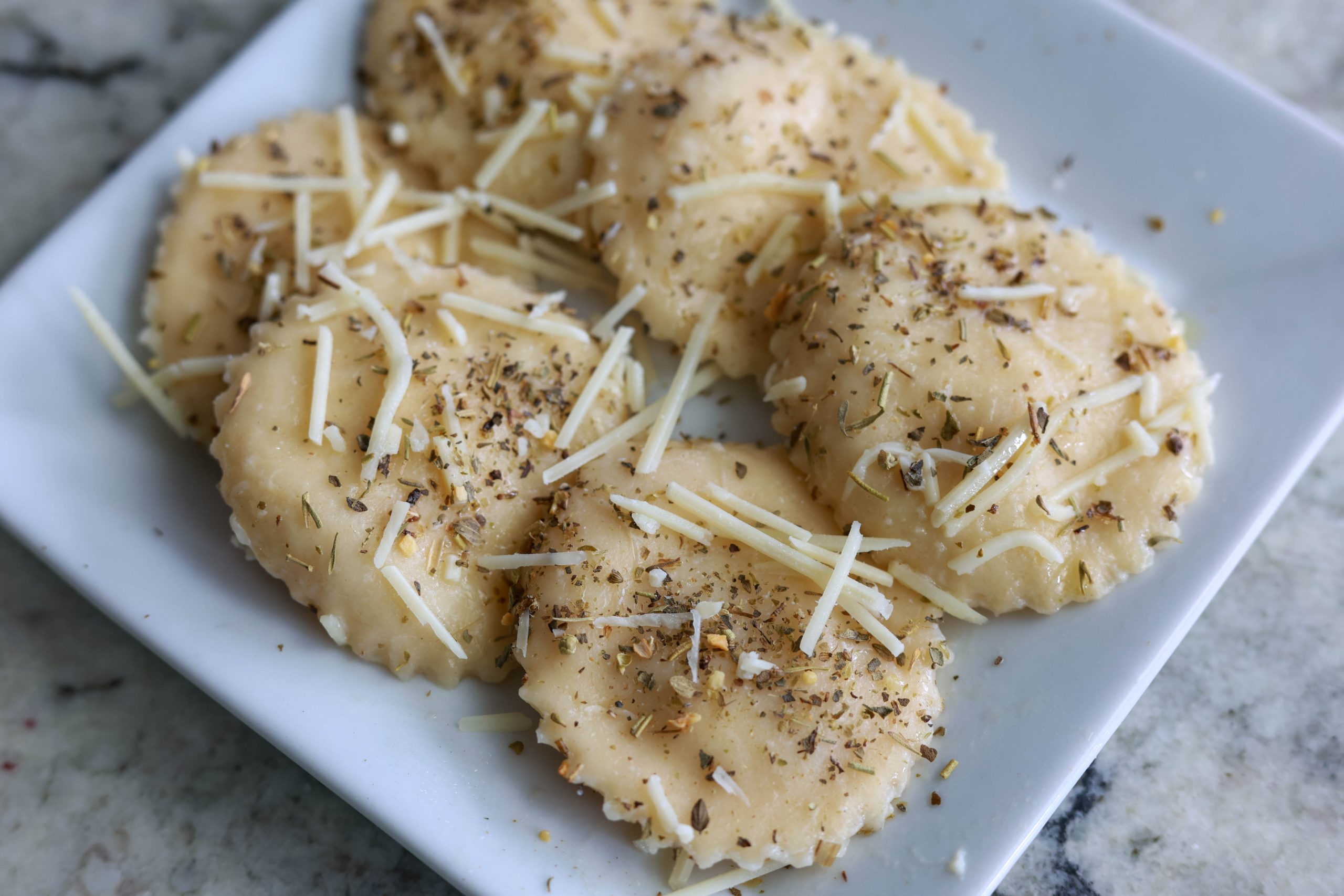 sourdough cheese ravioli
