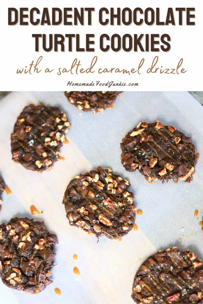 decadent turtle cookies