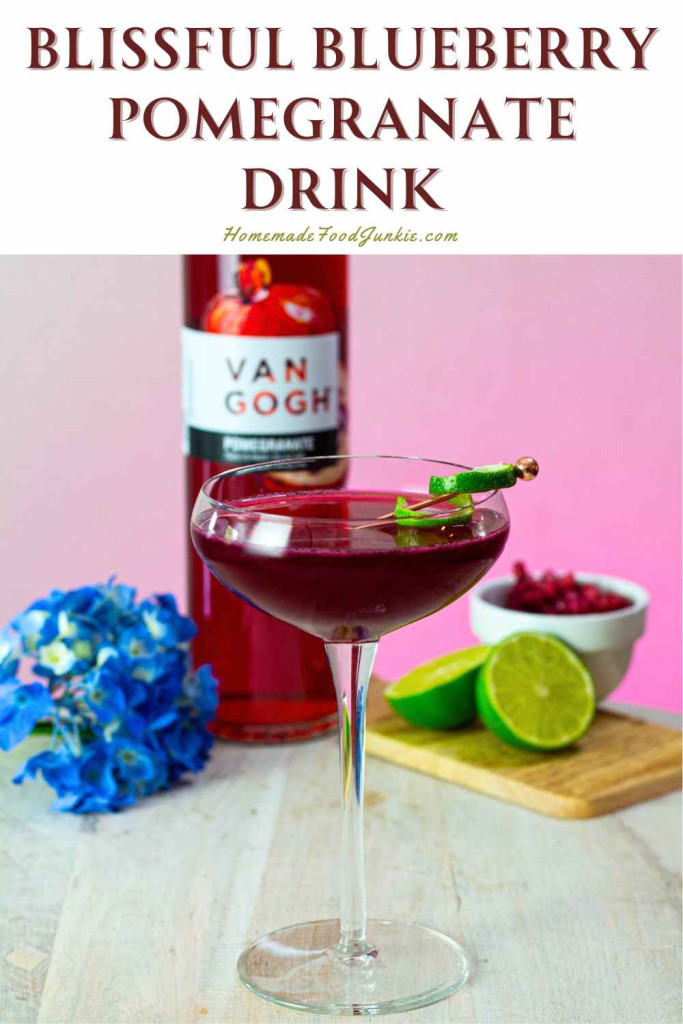 blissful blueberry pomegranate drink
