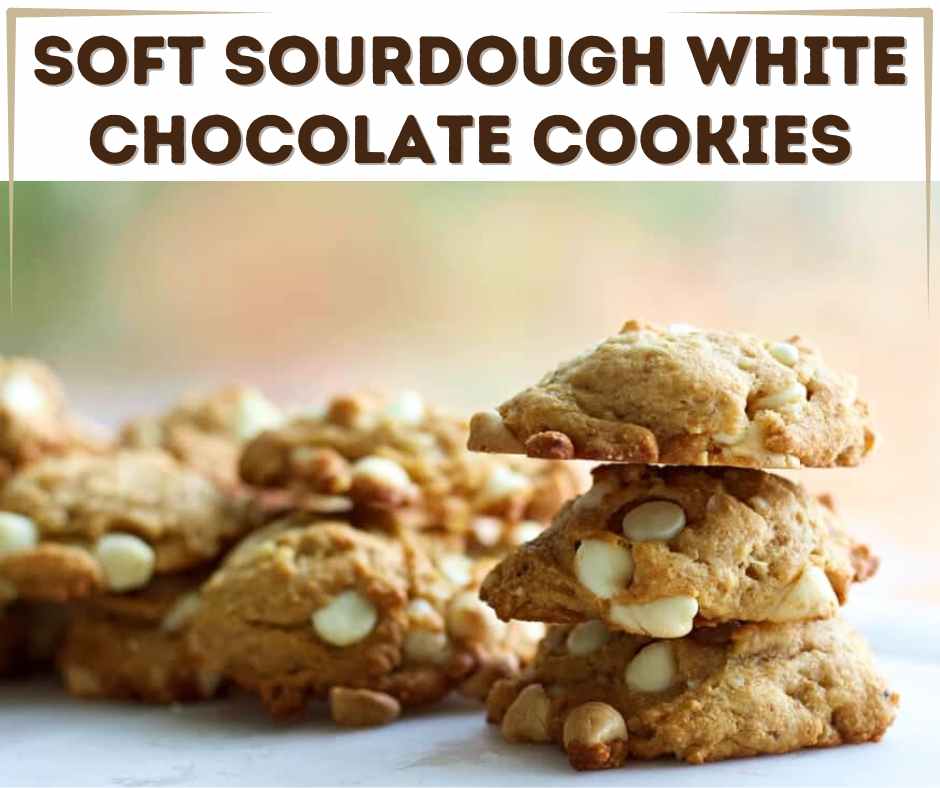 sourdough white chocolate cookies