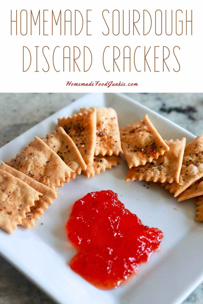 homemade sourdough discard crackers