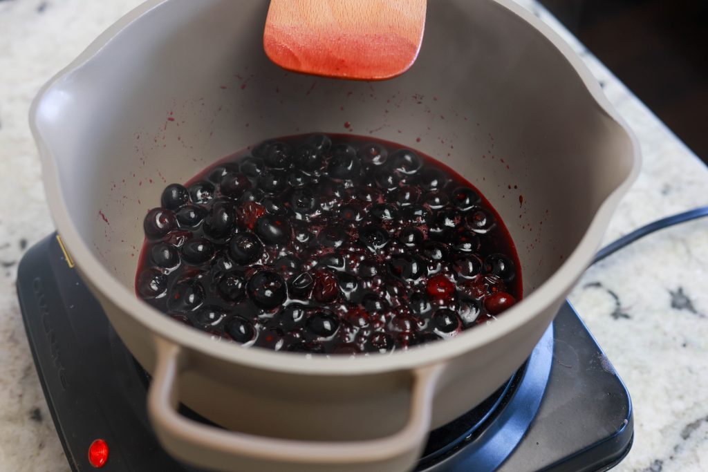 homemade blueberry compote