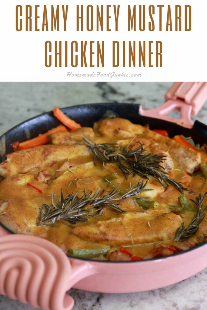 creamy honey mustard chicken dinner