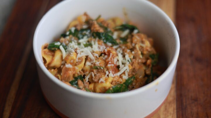 Beef and Cheese Tortellini Dinner