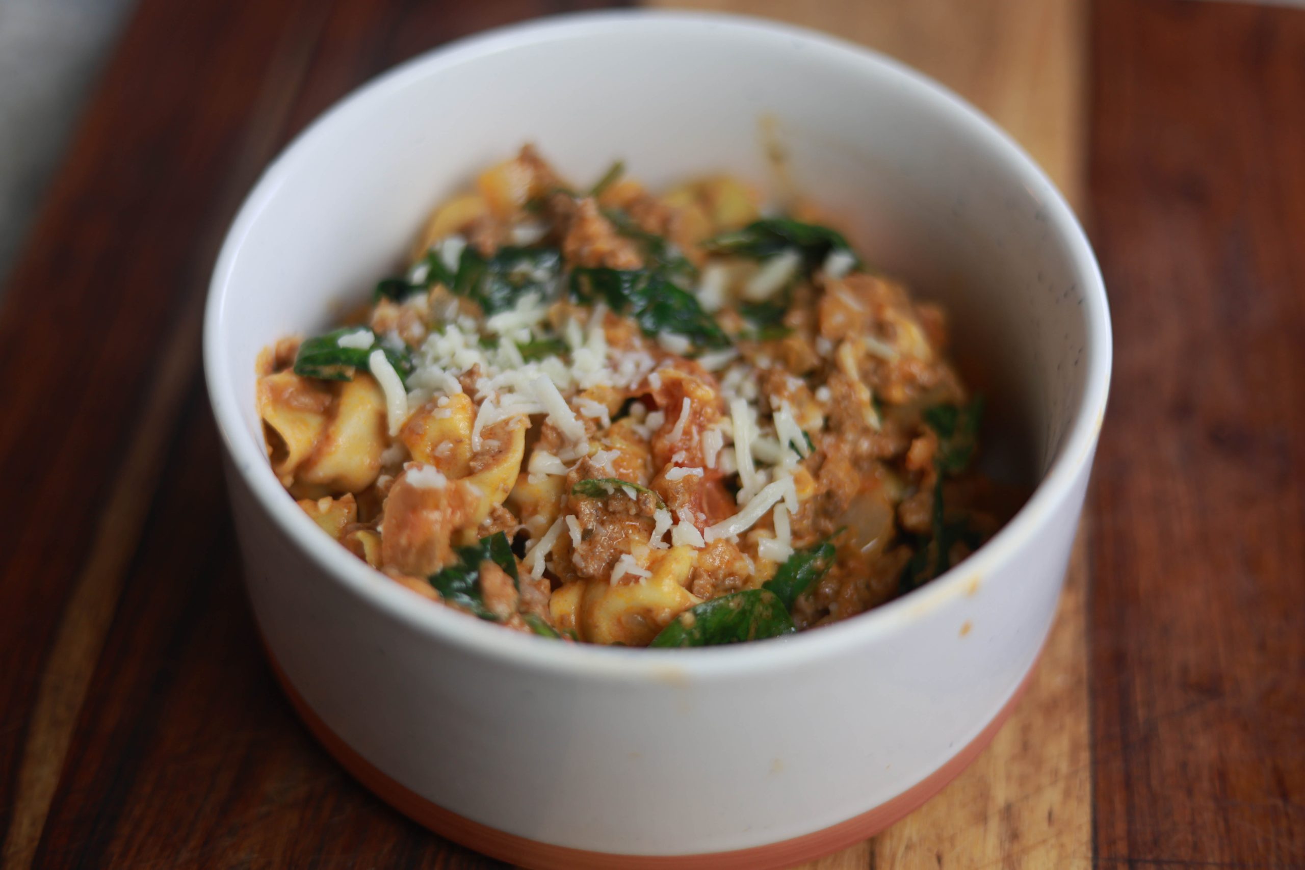 Beef and Cheese Tortellini Dinner