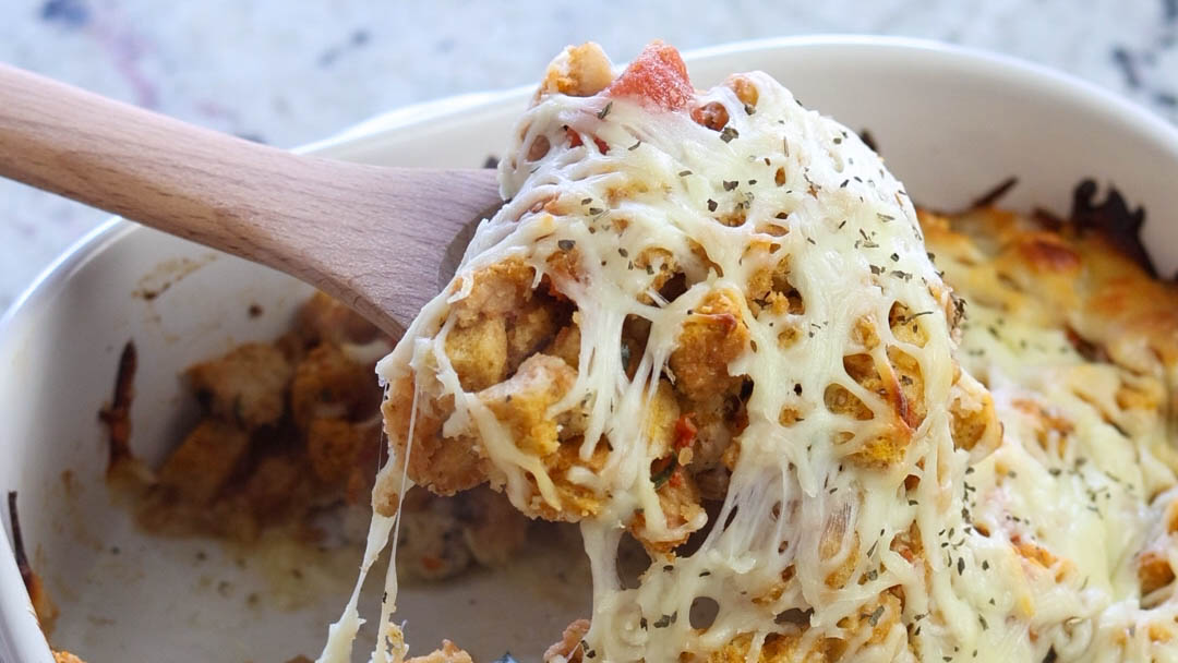 chicken bruschetta casserole