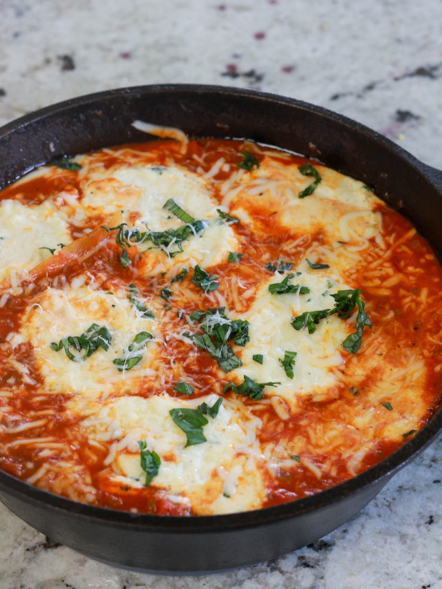 Quick and Easy Unstuffed Pepper Skillet Dinner 4 Best skillet lasagna recipe in cast iron pan