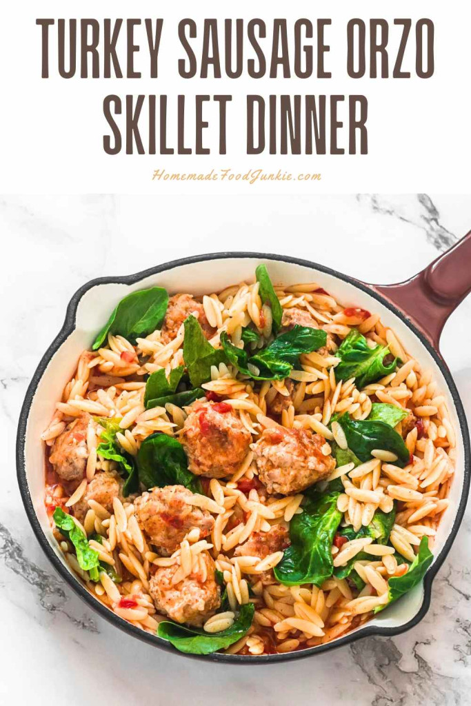 turkey sausage orzo dinner