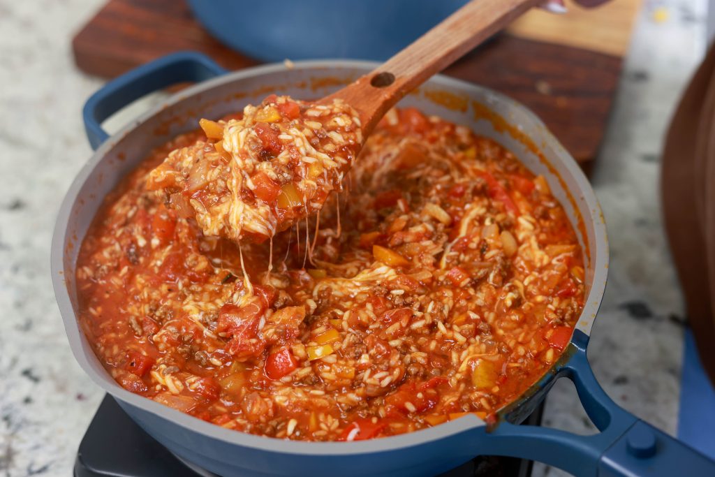 Quick and Easy Unstuffed Pepper Skillet Dinner 3 Unstuffed Pepper Skillet
