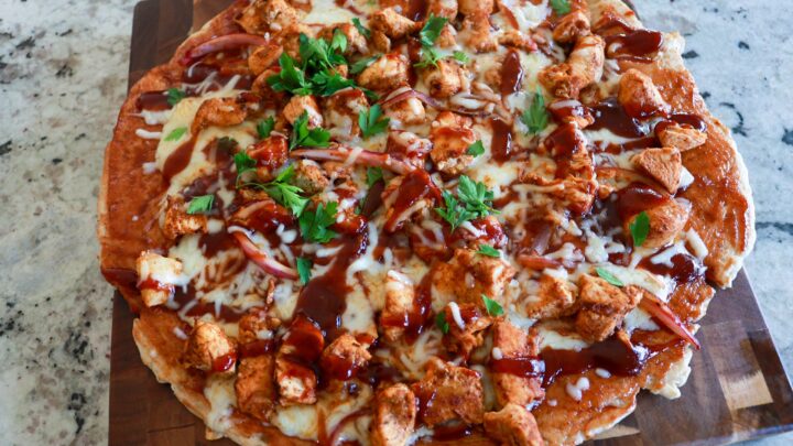 Barbeque Chicken Pizza on the Blackstone