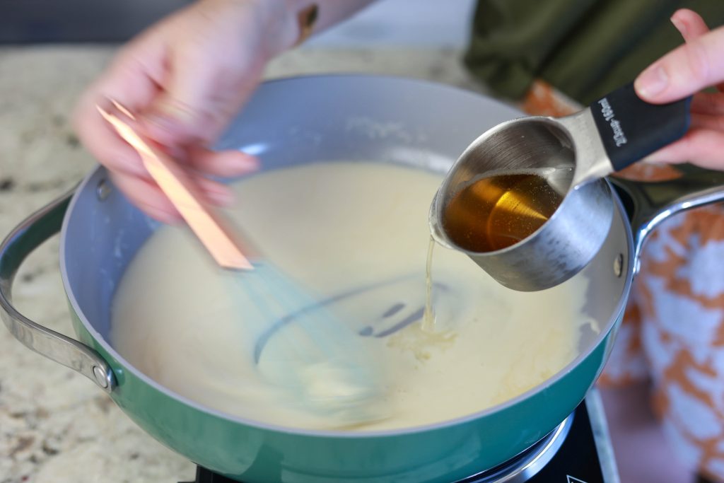 Adding Beer into a Beer Cheese Dip