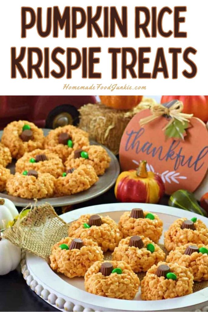 pumpkin rice krispie treats