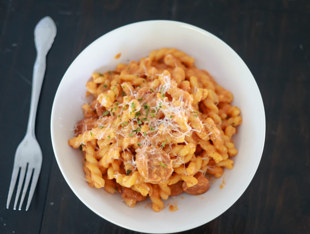 Smoky Sausage & Creamy Marinara Pasta